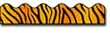 BORDER TIGER PRINT SCALLOPED