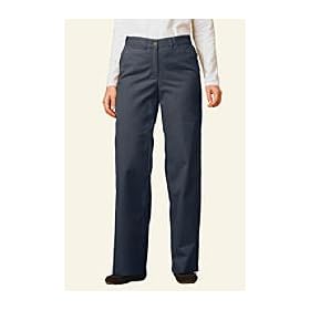 Ladies Regular Comfort Waist Wide Leg Everyday Chino Pants