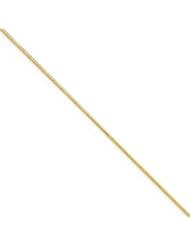10k Gold .80mm Octagonal Snake Chain 18 Inches