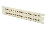 2U Panel, 32 RJ45(8x8) Cplrs Straight-Thru