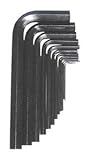 Techni-Tool L-Wrench Hex Key Set, Short Arm, .7-10mm, 12 Pc