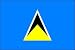 3 x 5 Feet Saint Lucia Poly - indoor International Flag Made in US.