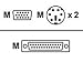 HP - Keyboard / video / mouse (KVM) cable - 6 pin PS/2, HD-15 (M) - 6 pin PS/2, HD-15 (M) - 3.6 m