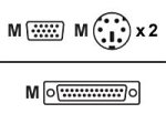 Fujitsu Siemens - Keyboard / video / mouse (KVM) cable kit - 6 pin PS/2, HD-15 (M) - 6 pin PS/2, HD-15 - 3.5 m