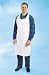 Disposable Polyethylene Apron, 32W X50L, White, 1.0 Mil, 100/Pack