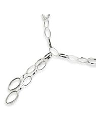Sterling Silver Fancy Link Necklace QH1119-16"