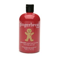 philosophy | gingerbread man | foaming bubble bath and shower gel
