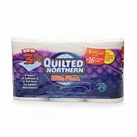Quilted Northern Ultra Plush Bathroom Tissue, Double Rolls, 3-ply, Unscented 12ct