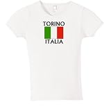 Torino, Italia Flag Jr. Miss Fitted Tee
