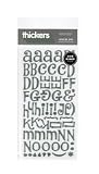 THICKERS CHIPBOARD STICKERS-JEWELRY BOX METALLIC SILVER ALPHA