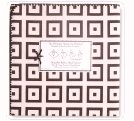 Swaddledesigns Swaddling Baby Receiving Blanket in Pastel Pink and Brown with Mod Squares