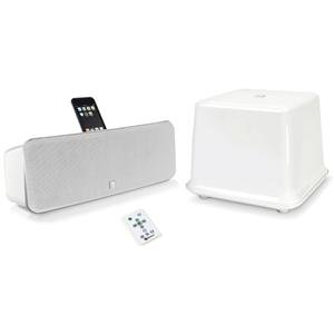 BOSTON ACOUSTICS IDS3 Plus iPhone/iPod Powered Speaker System with Wireless Subwoofer(Gloss White)