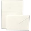 Ruled Pearl White Letter Sheets