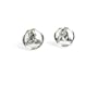 Celtic Knot Earrings - Sterling Silver Irish Celtic Cut-out Trinity Knot Post-back Earrings