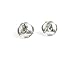 Celtic Knot Earrings - Sterling Silver Irish Celtic Cut-out Trinity Knot Post-back Earrings