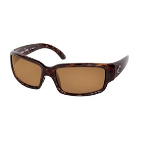 Costa Del Mar Caballito Sunglasses Shiny Tortoise Frame with 400 Amber CR-39 Lens