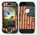 Cellphone Trendz Iphone 5 5s American Flag Hardcover with Black Soft Gel Protective Case