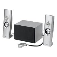 Trust 2500P 2.1 Soundforce - Canal 2.1 syst�me multim�dia de haut-parleurs pour ordinateur - 10 Watt (Totale) - m�tallis�