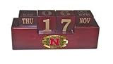 Nebraska Cornhuskers Wooden Desk Calendar NCAA College Athletics