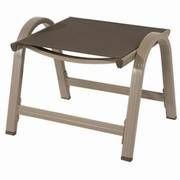 Kettler Basic Alu-Textilene Hocker Textilene mocca, Gestell  champagner