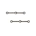 Vintaj Natural Brass Steampunk Clock Hand Connector Links (2)