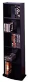 Media Storage Tower with Multiple Shelves