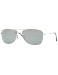 Ray-Ban 0RB3477 003/40 Aviator Sunglasses,Silver Frame/Gray Lens,59 mm