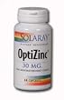 SOLARAY OPTIZINC 30 MG CAPSULES