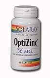 SOLARAY OPTIZINC 30 MG CAPSULES