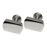 Handmade polished finish titanium cufflinks