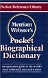 Merriam-Webster's Pocket Biographical Dictionary (Pocket Reference Library)