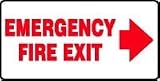 EMERGENCY FIRE EXIT (ARROW RIGHT) 7