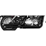 08-09 SUZUKI VLR1800: RUSH BLACK SERIES 2:2 FULL SYSTEM EXHAUST - STRAIGHT TIP by Rush