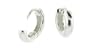 Sterling Silver Flawlessly Finished Huggie Earrings for men and women, U-Shape, 7/16" tall