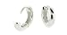 High Polished Sterling Silver Huggies Earrings U-Shape (3/4X1/2) (18mm X 10mm)