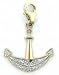 Anchor, 14K Gold Diamond Charm