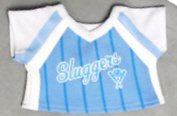 21PQZU9HjtL Light Blue & White Baseball Jersey fits Webkinz, Shining Star & 8 10 Make Your Own Stuffed Animals