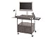 Bretford Basics Mobile Height Adjustable Technology Cart TC35FCFF-BK - Cart for flat panel / notebook / camera - steel - black - screen size: up to 42