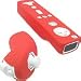 Nintendo Wii Remote and Nunchaku Controller Red Premium Silicone Skin Case Cover (Remote and Nunchaku NOT Included)