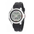Mens Forrester Ana Digi Watch Slvr Top Ring With Black Resin Band Thermometer Tide Graph Moon Phase 100m Wrist Watch