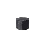 Just Relax 20-Inch Round Ottoman, Black