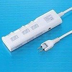 サンワサプライ 火災予防安全省エネタップ TAP-TSH2633SW