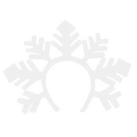 White Snowflake Snow Christmas Headband Costume Party