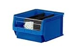 Giant Stackable Storage Bin 12-3/8x19-3/4x11-7/8 Blue. Package of 3