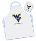 West Virginia Mountaineers Tailgate Barbecue (BBQ) Grilling Apron/Mitt Set NCAA