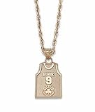 Rajon Rondo Boston Celtics #9 5/8" Jersey Pendant on an 18" Chain - 10KT Gold Jewelry