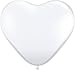 11 Inch Balloons Heart Shape Diamond Clear Pk 100