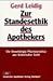 Book Zur Standesethik des Apothekers: Die Deontologia pharmaceutica aus historischer Sicht