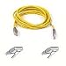 Belkin RJ45M/RJ45M 10/100BT CAT5E Crossover Cable with Molded Gray Boot 7feet (Yellow)