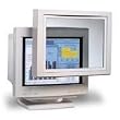 GlareMaster Premium Contour Frame Antiglare Monitor Filter, 16-18" Diag., Gray